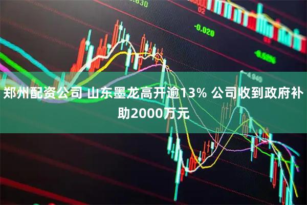 郑州配资公司 山东墨龙高开逾13% 公司收到政府补助2000万元